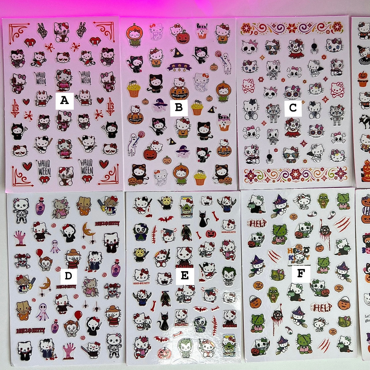 HK SPOOKY STICKERS