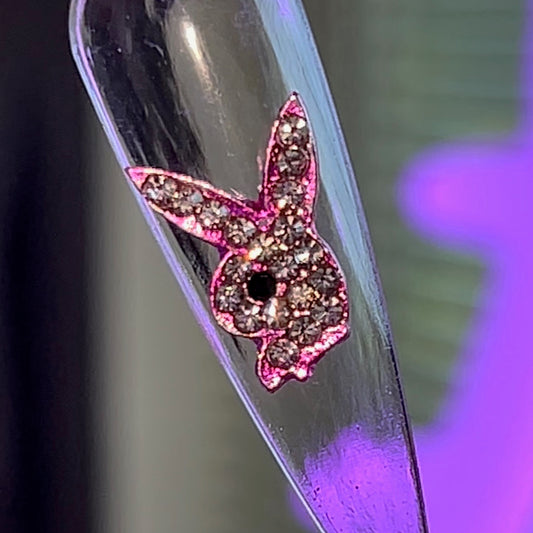 PINK RHINESTONE BUNNIES